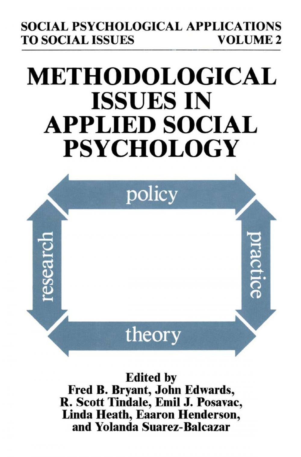 Big bigCover of Methodological Issues in Applied Social Psychology