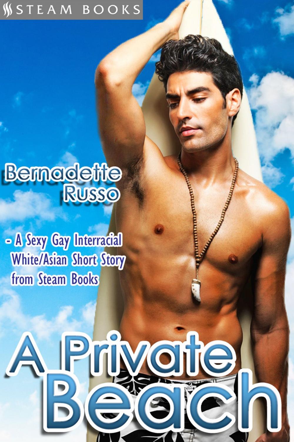 Big bigCover of A Private Beach - Sexy Gay Interracial M/M White-on-Asian Erotica from Steam Books