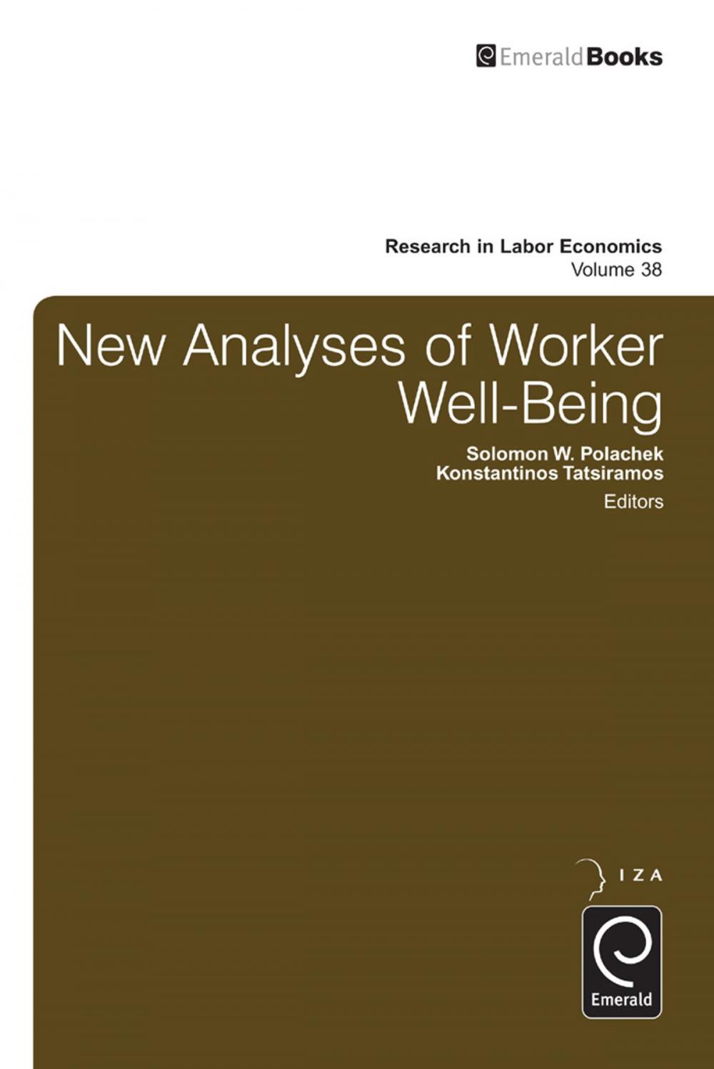 Big bigCover of New Analyses in Worker Well-Being