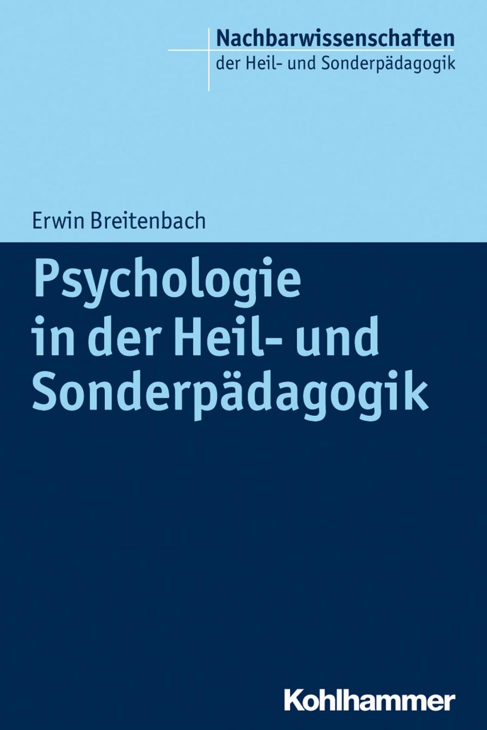 Big bigCover of Psychologie in der Heil- und Sonderpädagogik