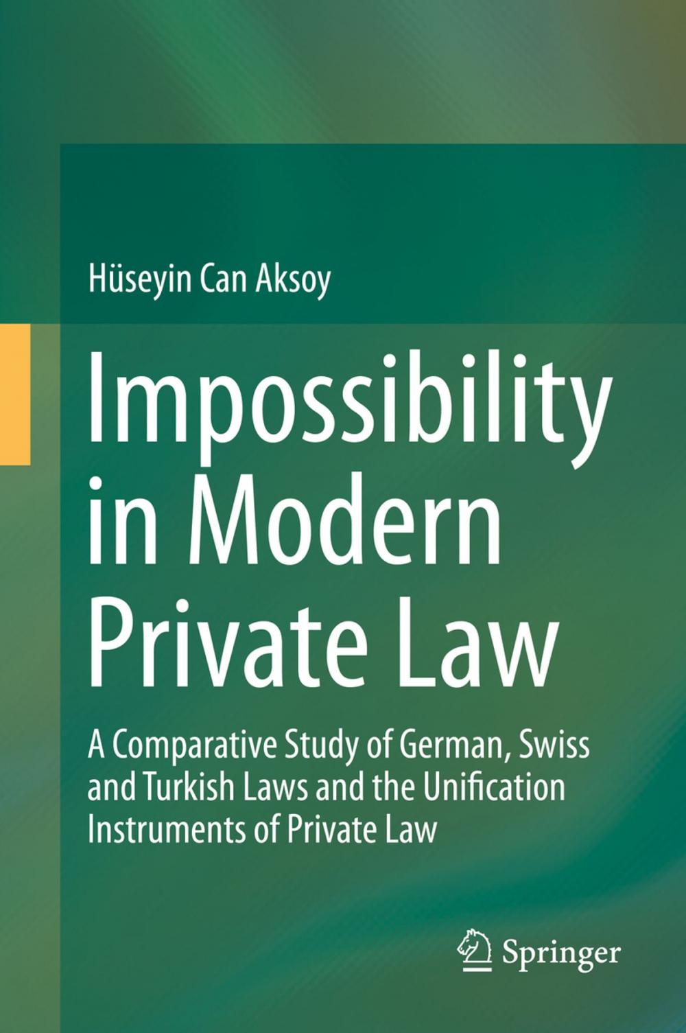 Big bigCover of Impossibility in Modern Private Law