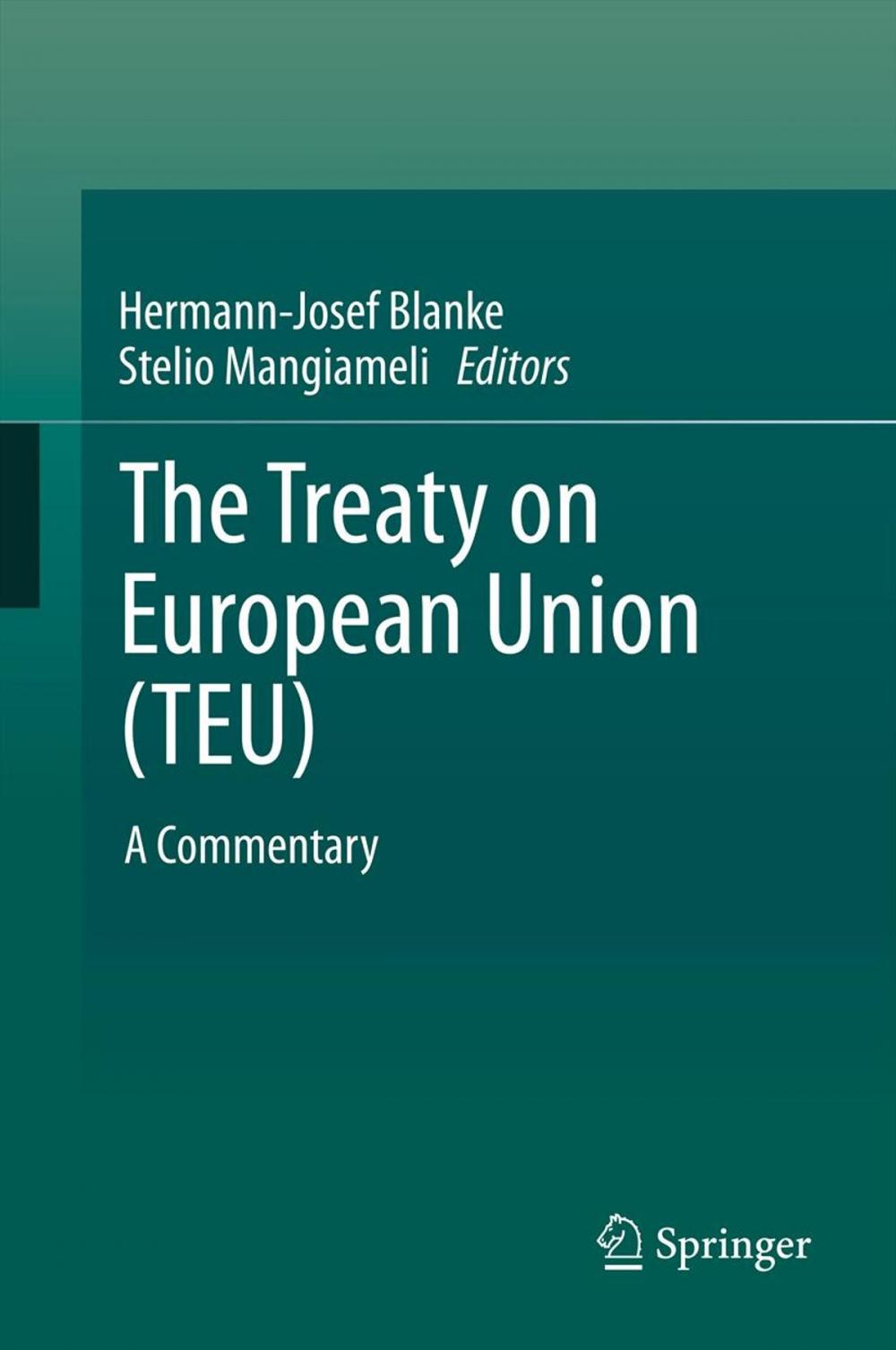 Big bigCover of The Treaty on European Union (TEU)