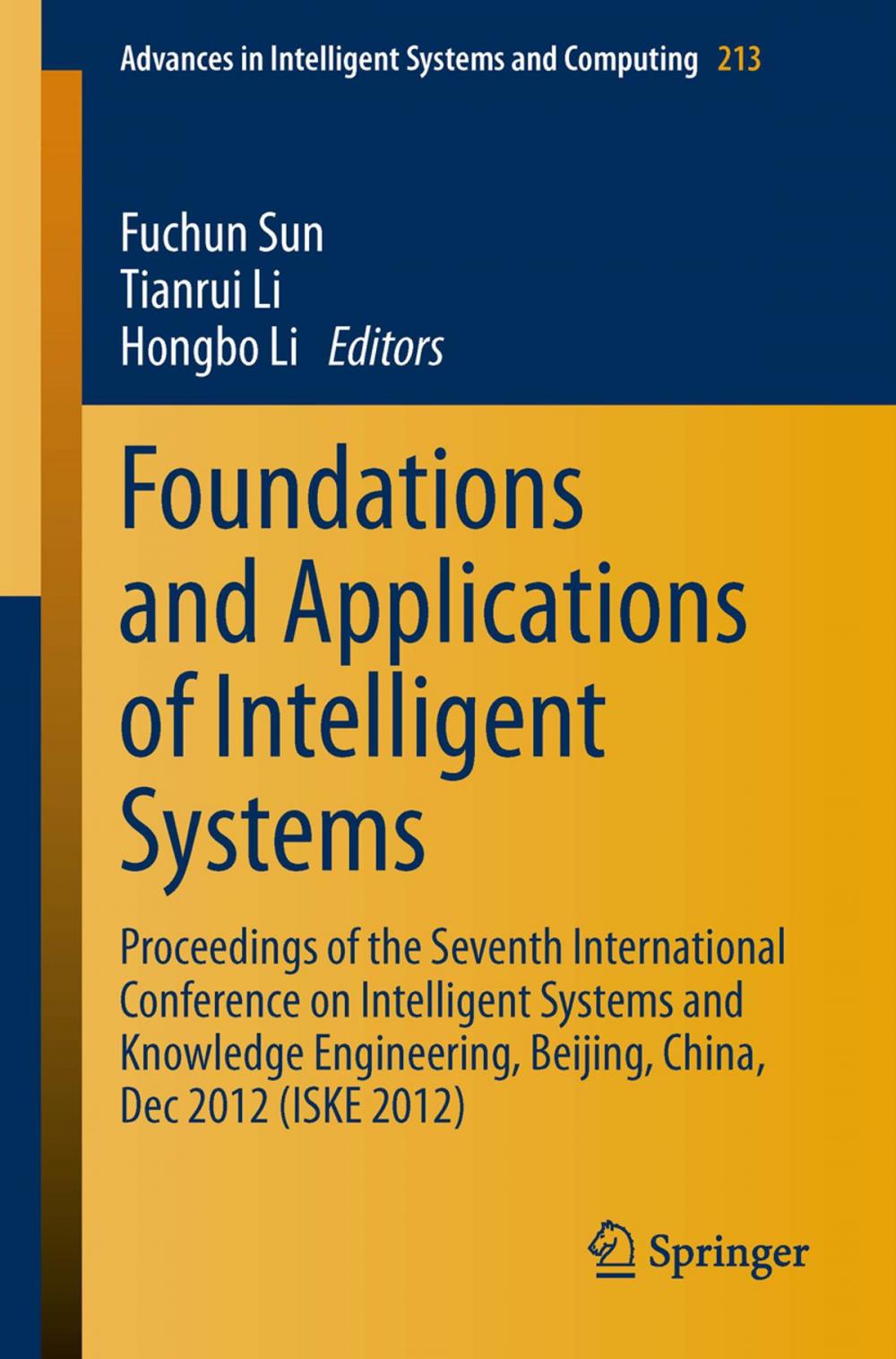 Big bigCover of Foundations and Applications of Intelligent Systems