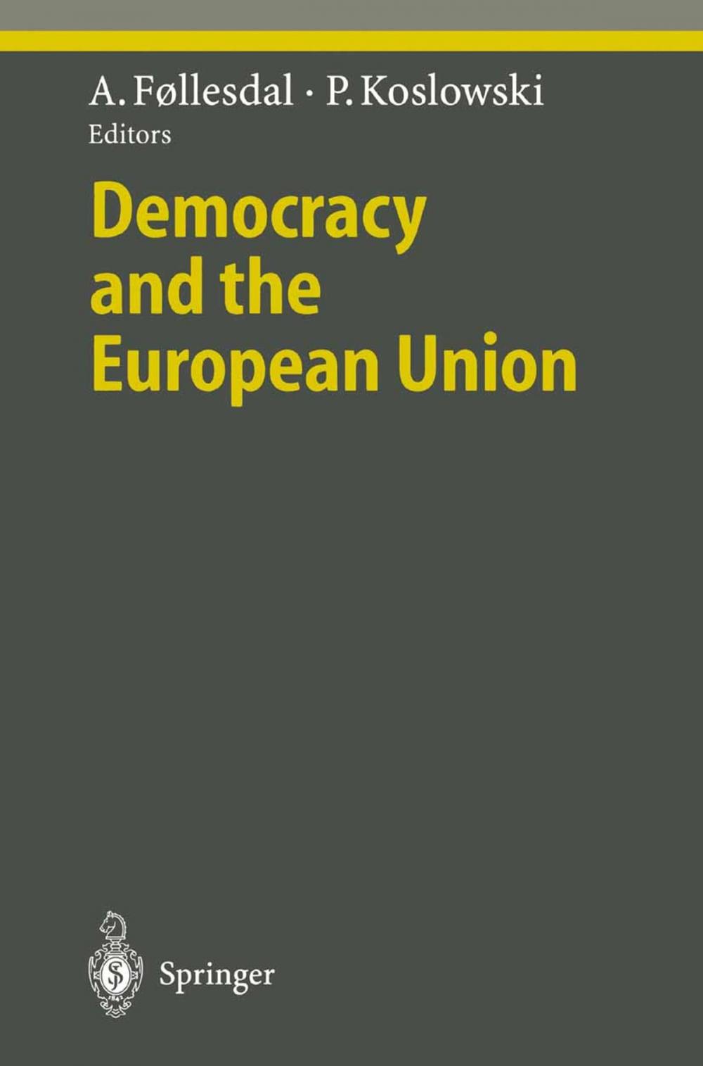 Big bigCover of Democracy and the European Union