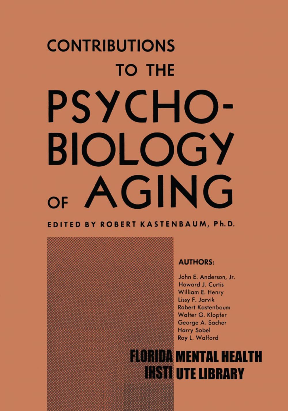 Big bigCover of Contributions to the Psychobiology of Aging