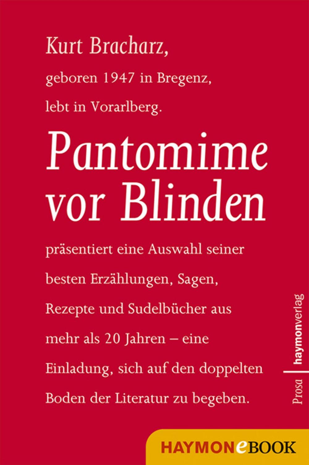 Big bigCover of Pantomime vor Blinden