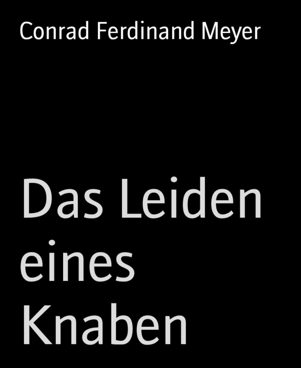 Big bigCover of Das Leiden eines Knaben