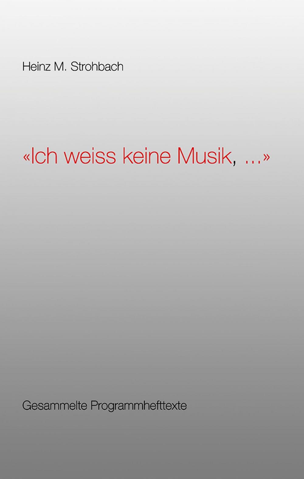 Big bigCover of "Ich weiss keine Musik, ..."