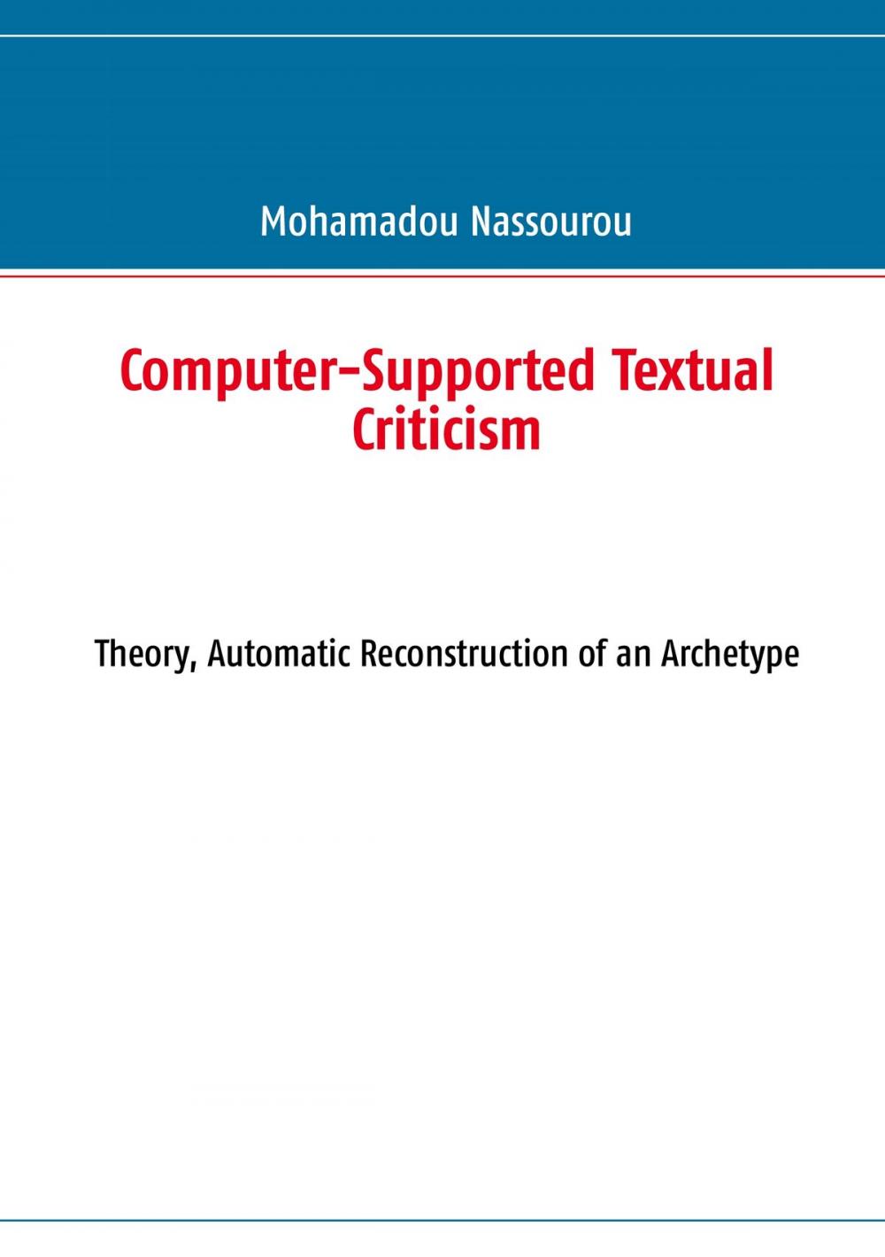 Big bigCover of Computer-Supported Textual Criticism