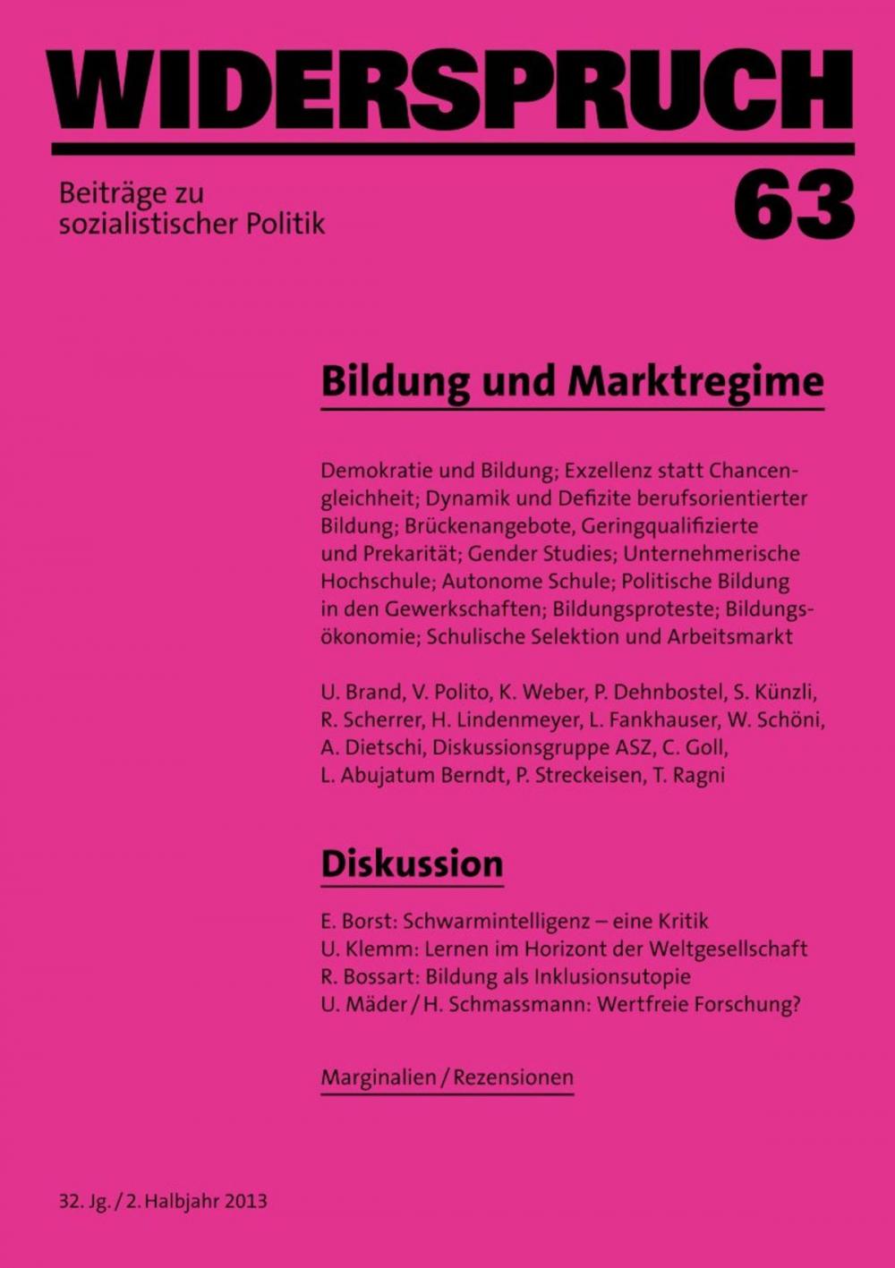 Big bigCover of Widerspruch 63
