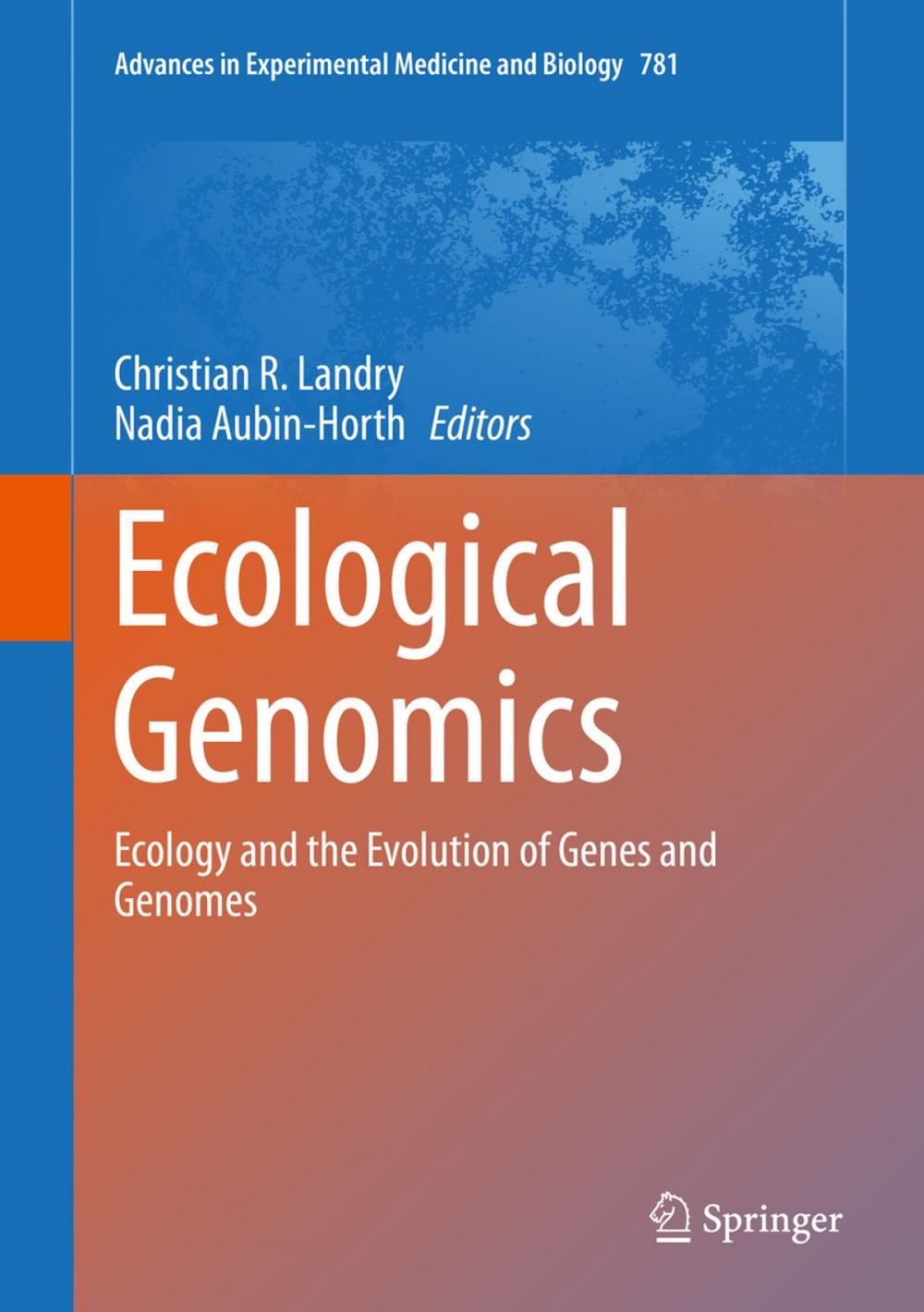 Big bigCover of Ecological Genomics