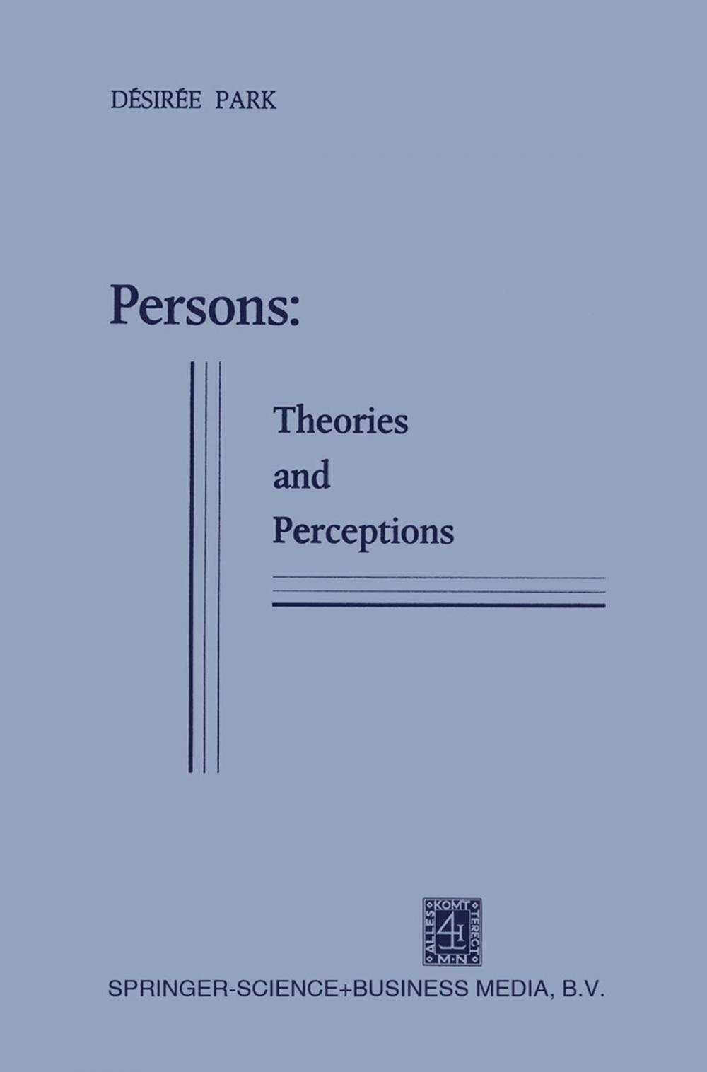 Big bigCover of Persons: Theories and Perceptions