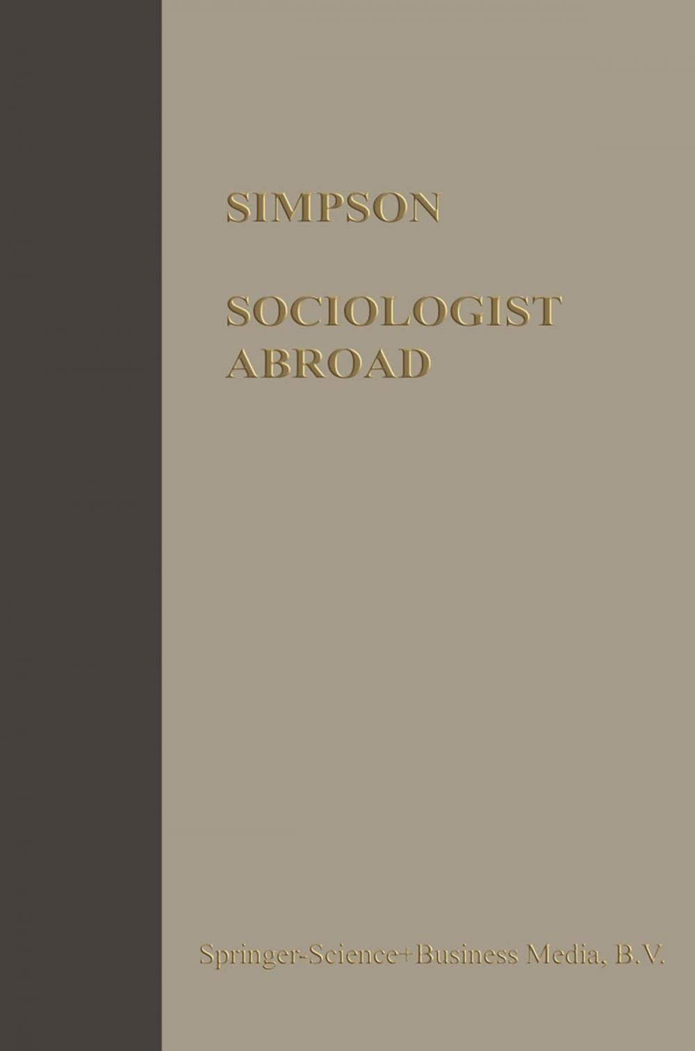 Big bigCover of Sociologist Abroad