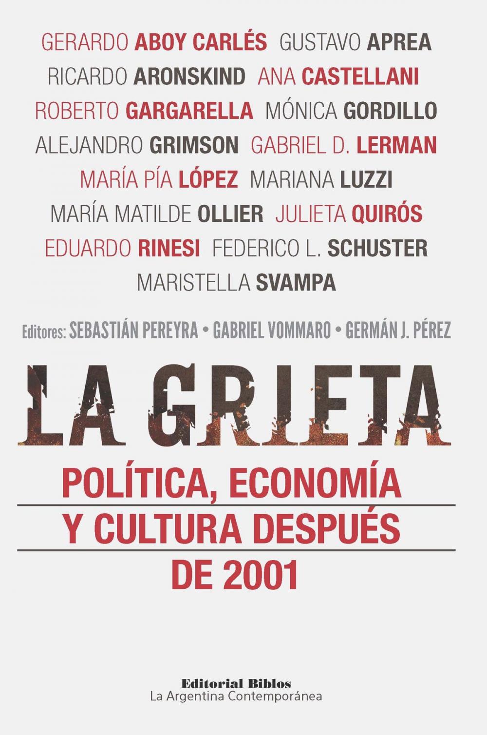 Big bigCover of La grieta