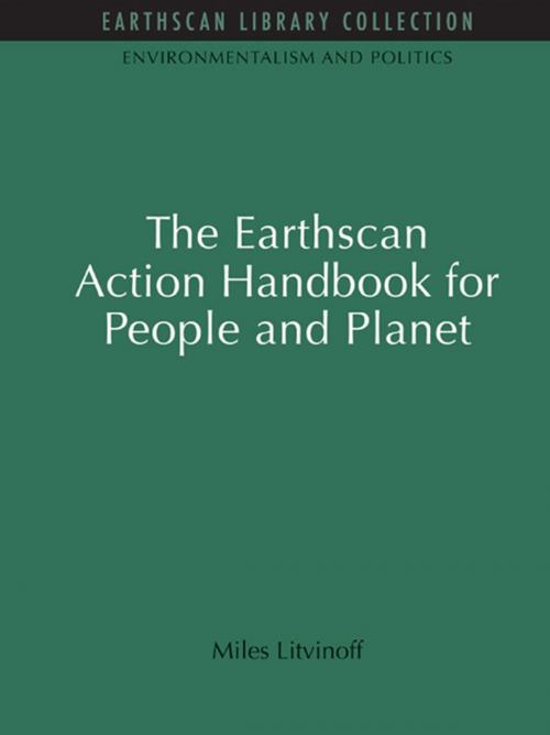 Cover of the book The Earthscan Action Handbook for People and Planet by Miles Litvinoff, Taylor and Francis