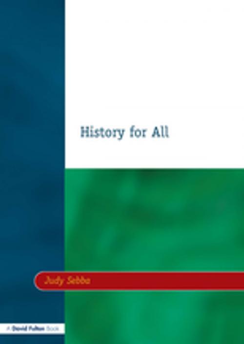 Cover of the book History for All by Judy Sebba, Taylor and Francis