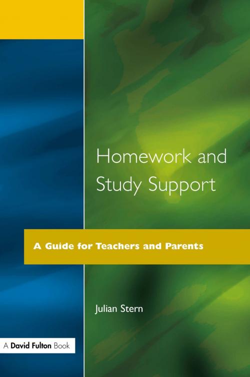 Cover of the book Homework and Study Support by Julian Stern, Taylor and Francis