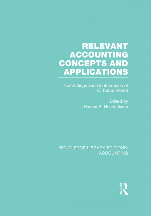 Cover of the book Relevant Accounting Concepts and Applications (RLE Accounting) by Harvey S. Hendrickson, Taylor and Francis