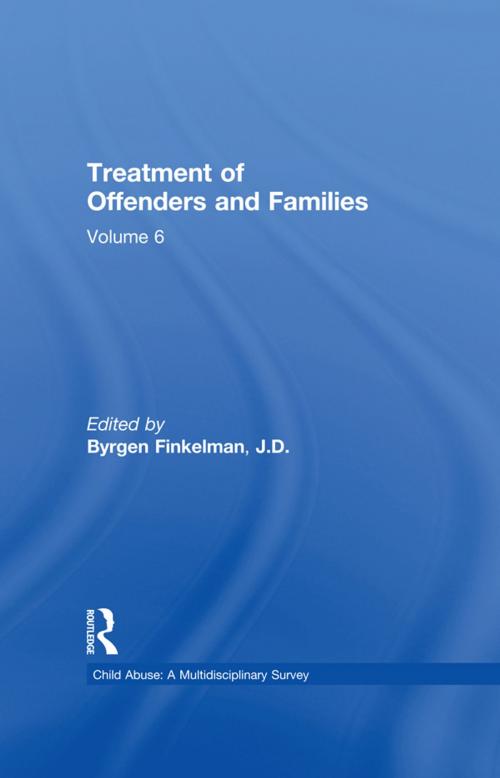 Cover of the book Treatment of Offenders and Families by , Taylor and Francis