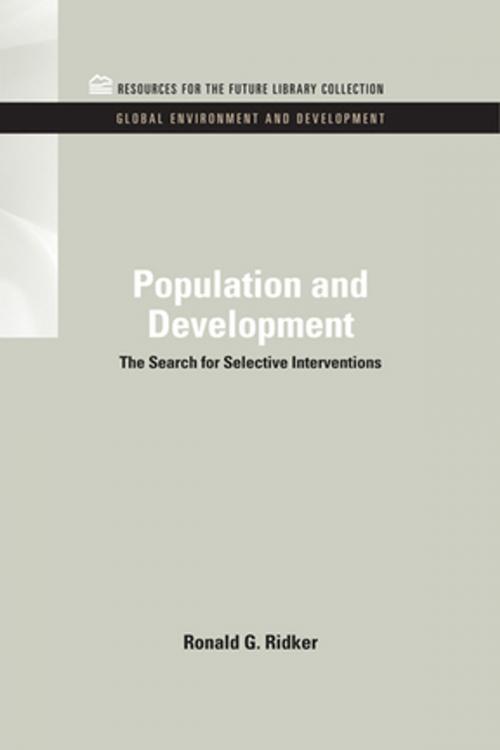 Cover of the book Population and Development by Ronald G. Ridker, Taylor and Francis