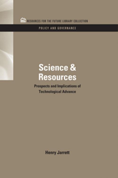 Cover of the book Science & Resources by Henry Jarrett, Taylor and Francis