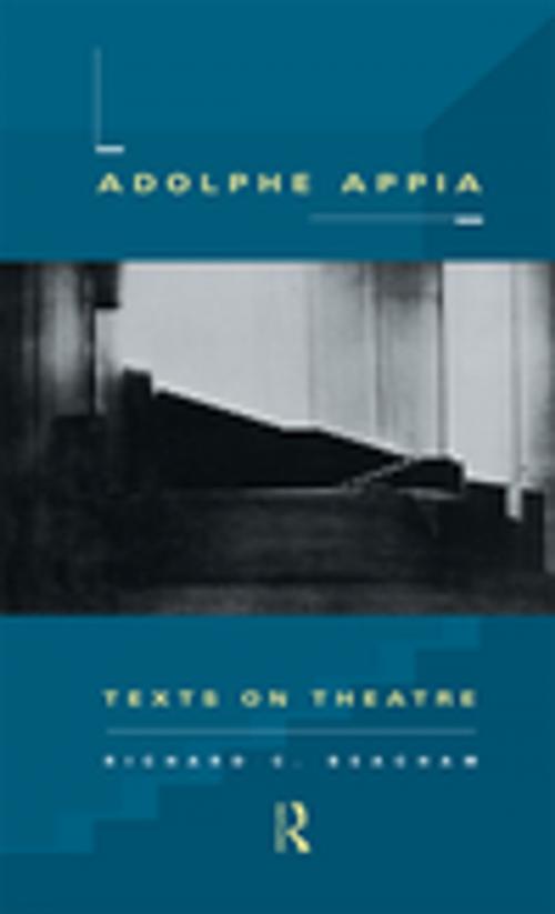 Cover of the book Adolphe Appia by Richard C. Beacham, Taylor and Francis