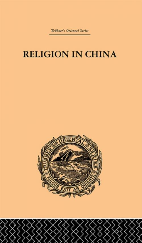 Cover of the book Religion in China by Joseph Edkins, Taylor and Francis