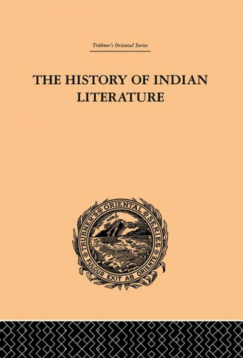 Cover of the book The History of Indian Literature by Albrecht Weber, Taylor and Francis