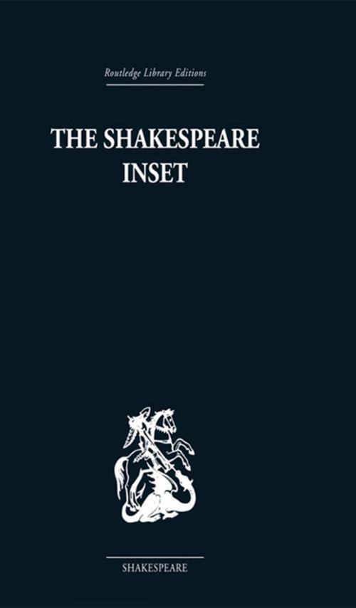 Cover of the book The Shakespeare Inset by Francis Berry, Taylor and Francis