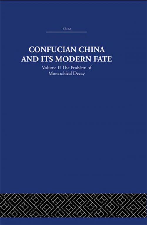 Cover of the book Confucian China and its Modern Fate by Joseph R. Levenson, Taylor and Francis