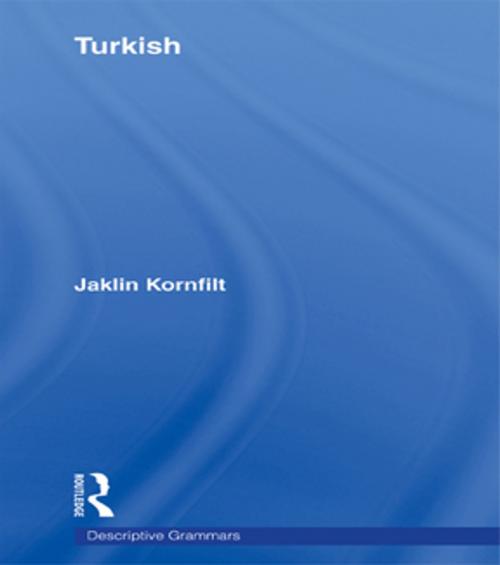 Cover of the book Turkish by Jaklin Kornfilt, Taylor and Francis