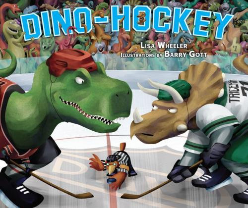 Cover of the book Dino-Hockey by Lisa Wheeler, Lerner Publishing Group