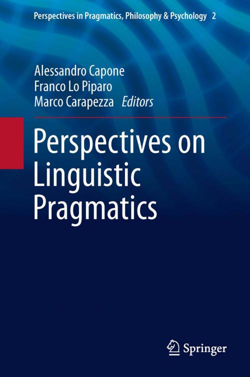 Cover of the book Perspectives on Linguistic Pragmatics by , Springer International Publishing