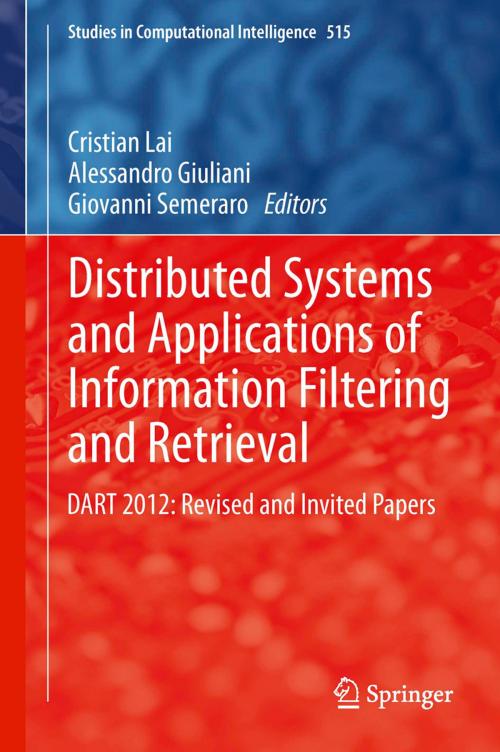 Cover of the book Distributed Systems and Applications of Information Filtering and Retrieval by , Springer Berlin Heidelberg