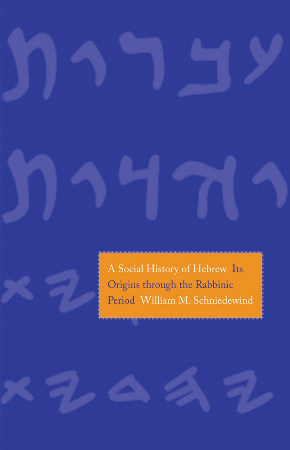 Big bigCover of A Social History of Hebrew