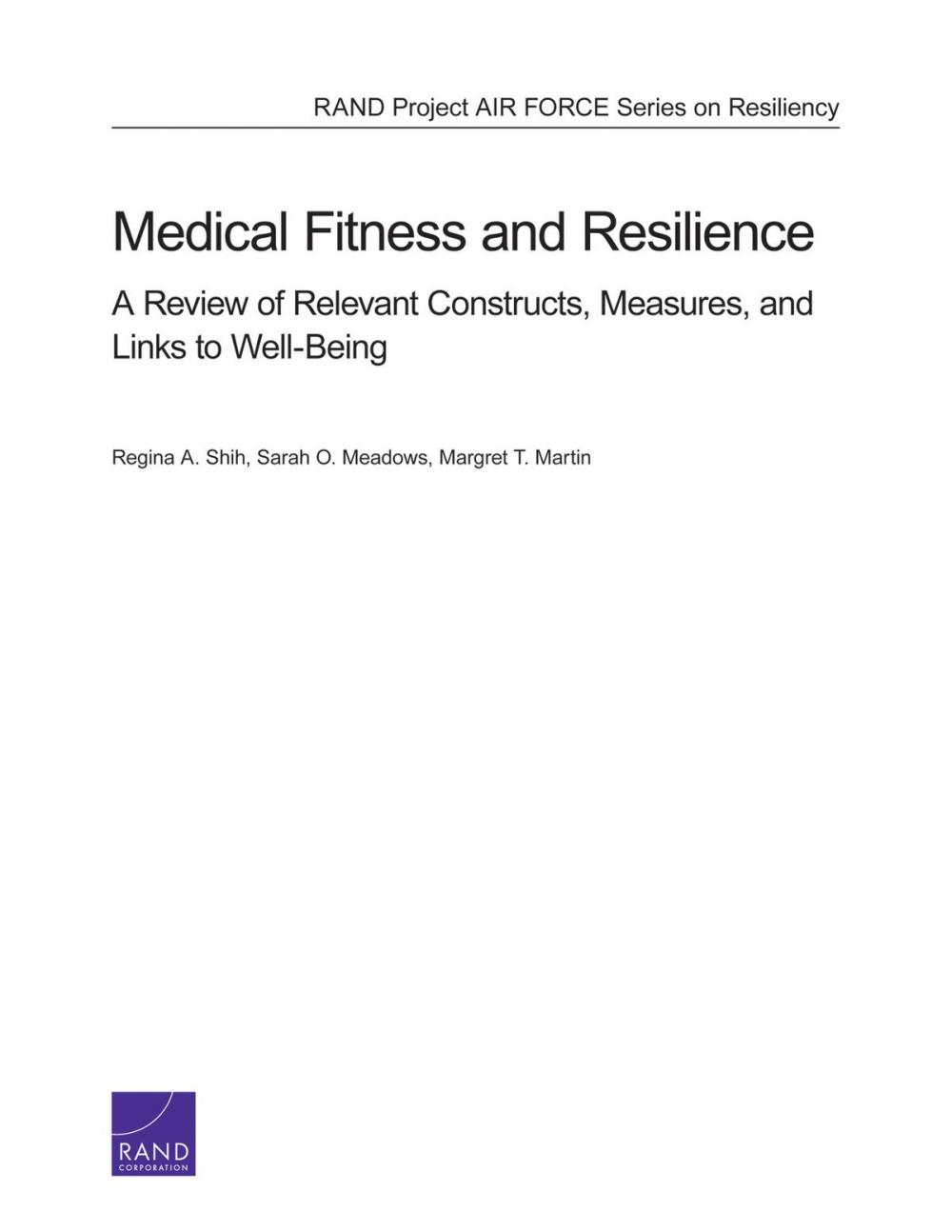 Big bigCover of Medical Fitness and Resilience