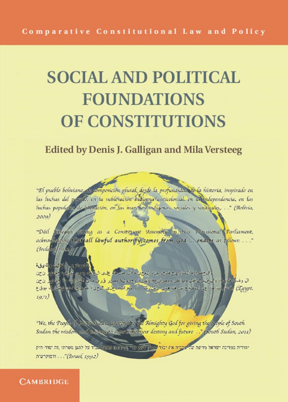 Big bigCover of Social and Political Foundations of Constitutions