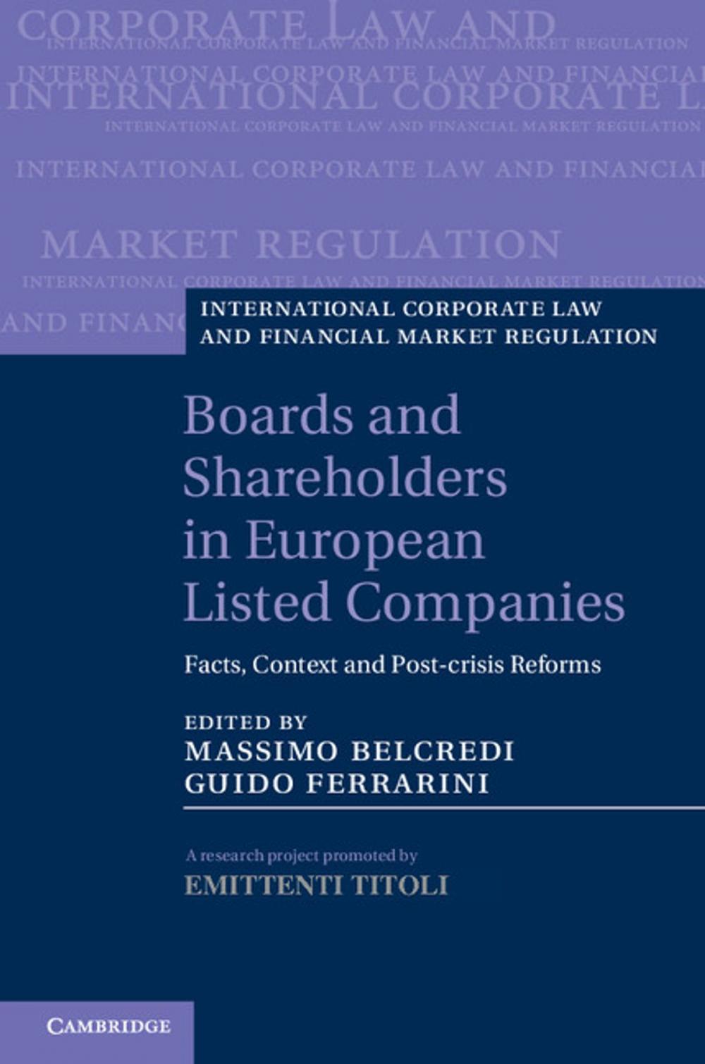 Big bigCover of Boards and Shareholders in European Listed Companies