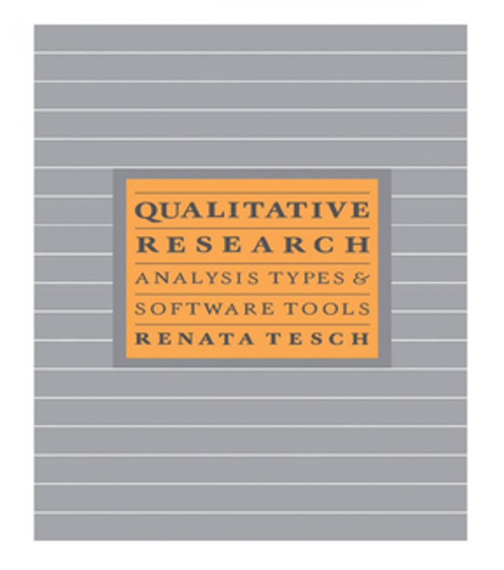 Big bigCover of Qualitative Research: Analysis Types and Software