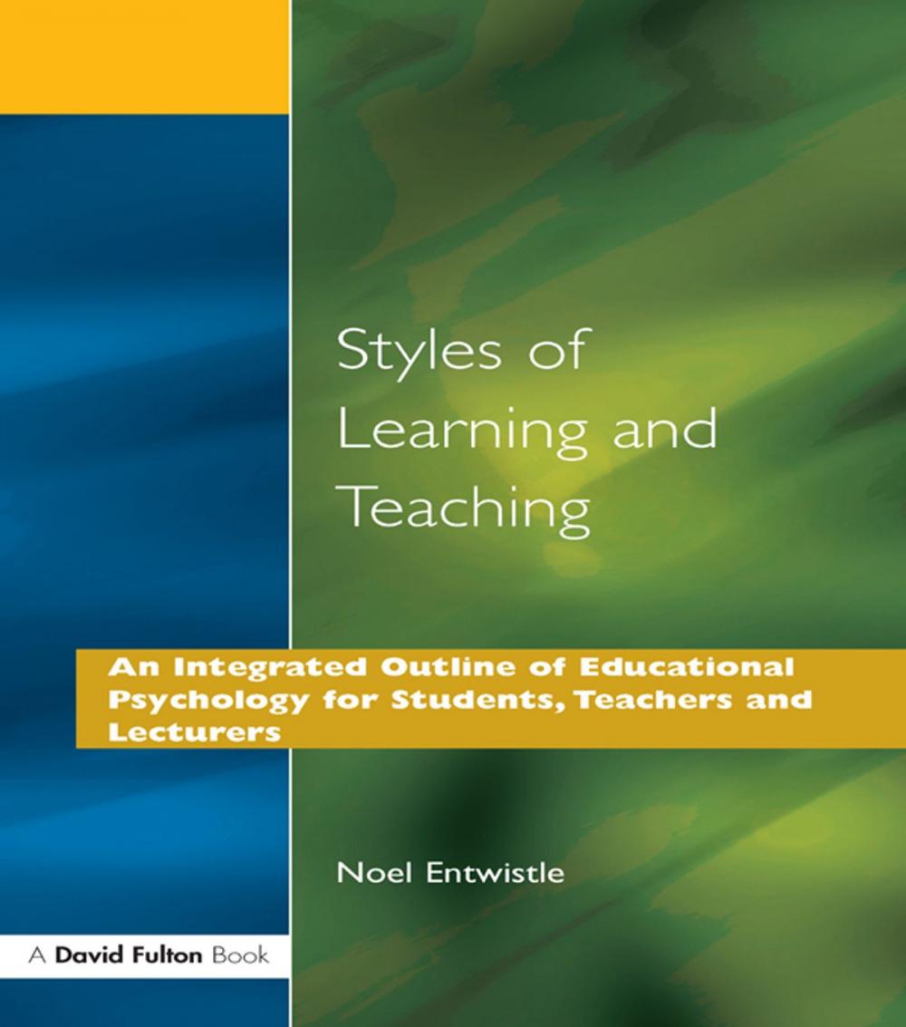 Big bigCover of Styles of Learning and Teaching