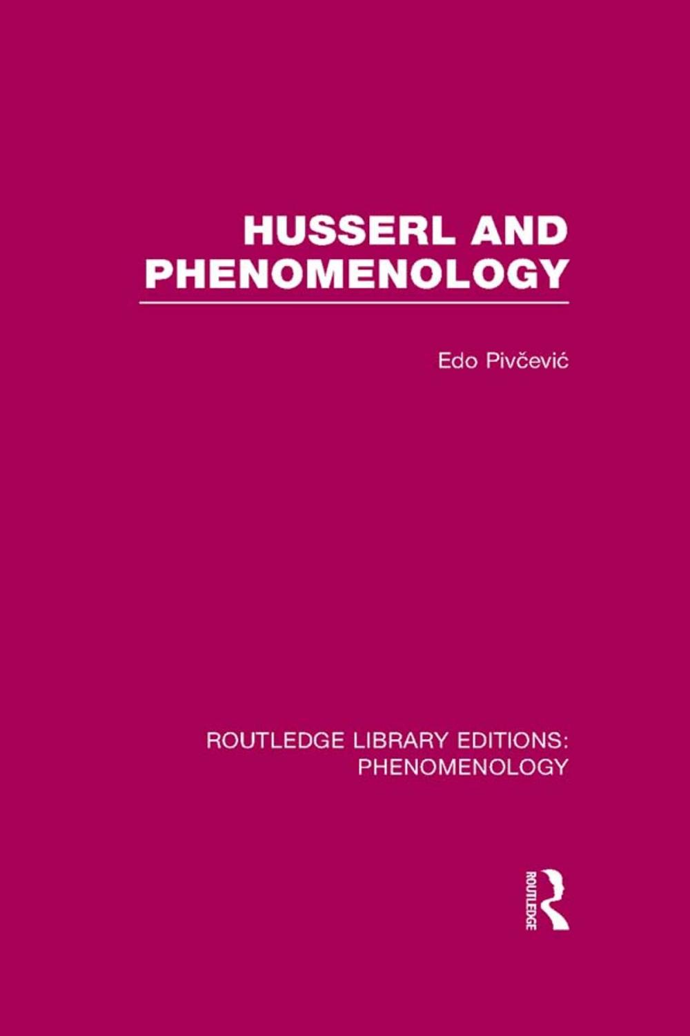 Big bigCover of Husserl and Phenomenology