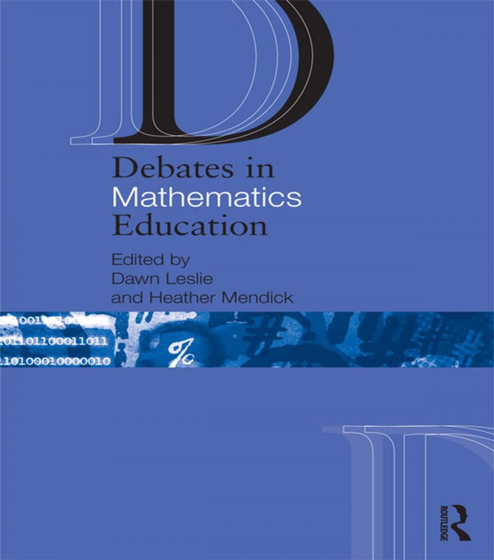 Big bigCover of Debates in Mathematics Education