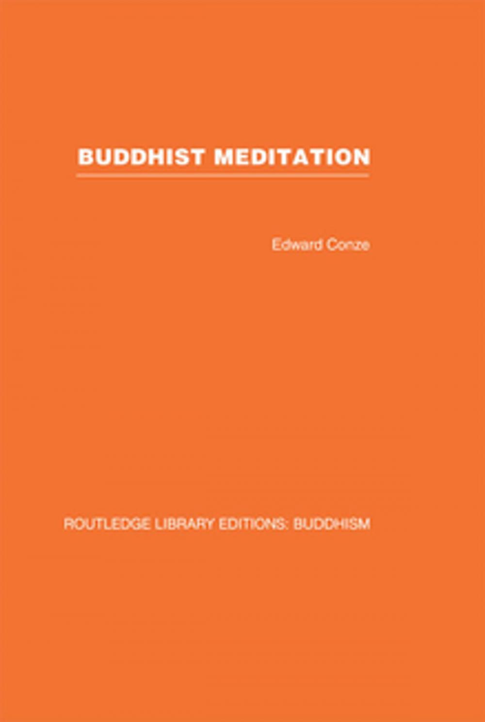 Big bigCover of Buddhist Meditation