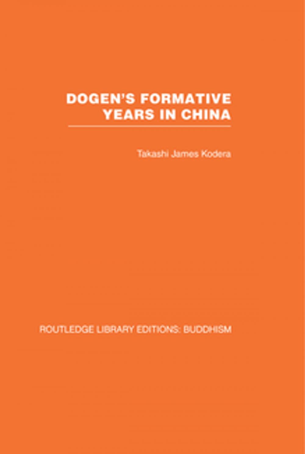 Big bigCover of Dogen's Formative Years