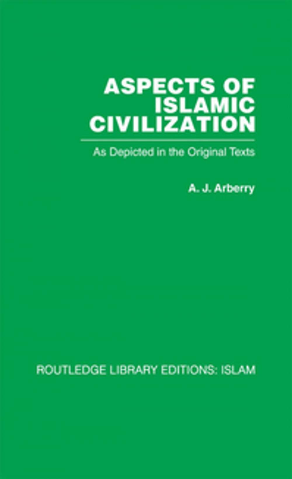 Big bigCover of Aspects of Islamic Civilization