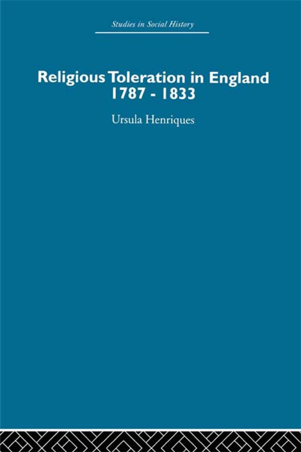 Big bigCover of Religious Toleration in England