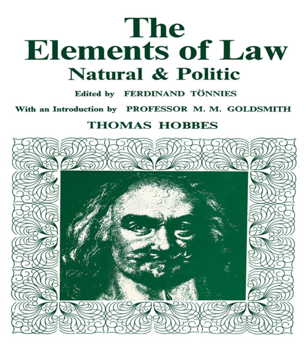 Big bigCover of Elements of Law, Natural and Political