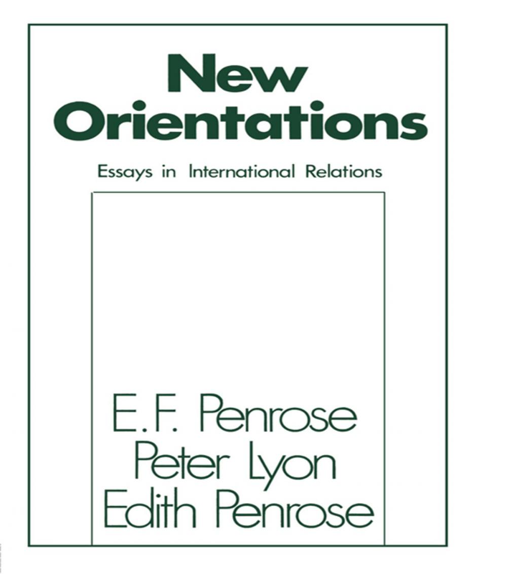 Big bigCover of New Orientations