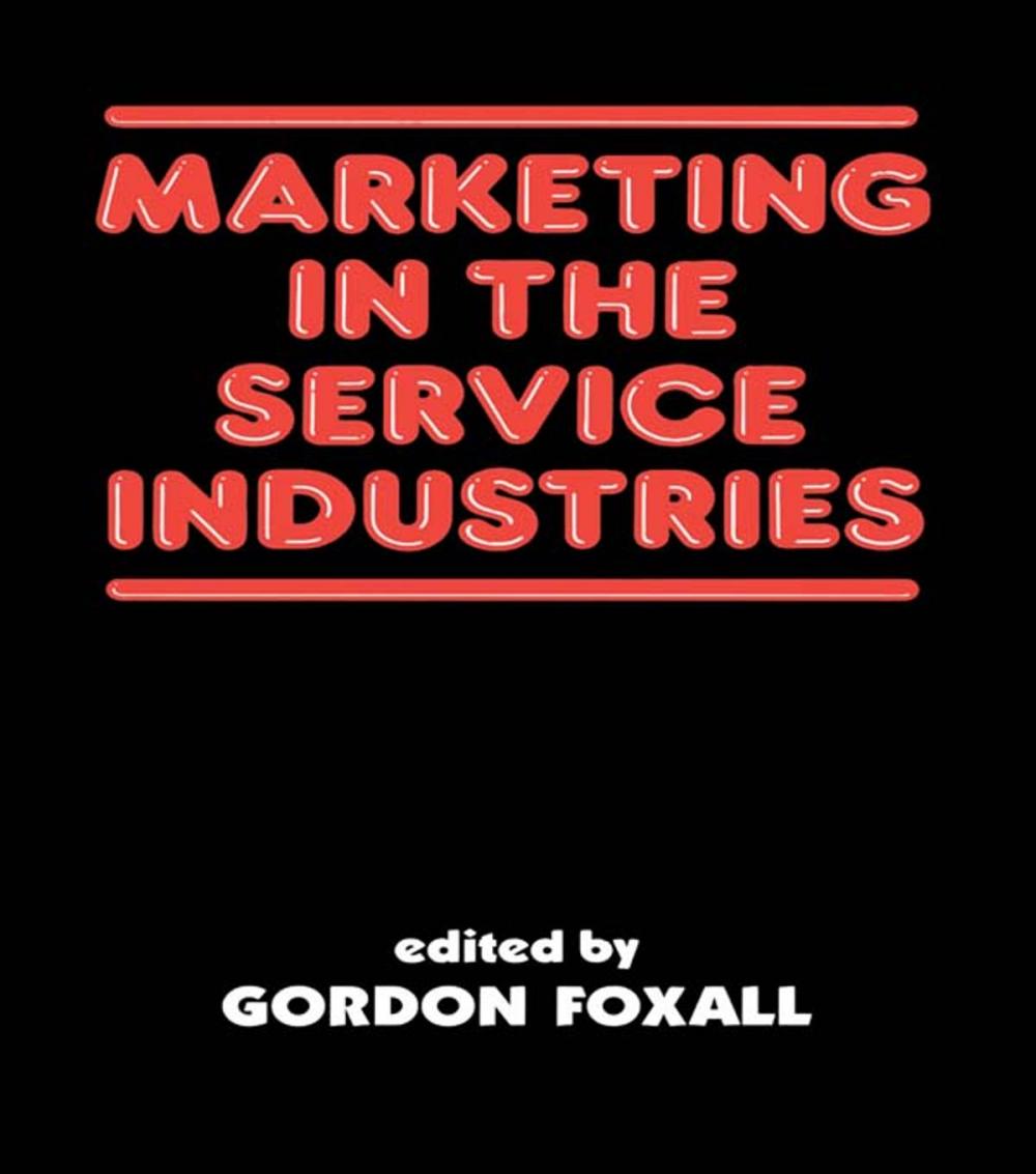 Big bigCover of Marketing in the Service Industries