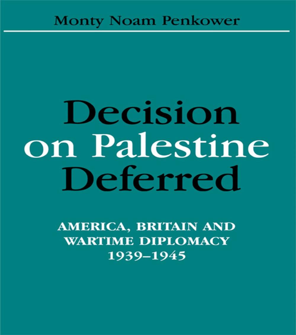 Big bigCover of Decision on Palestine Deferred